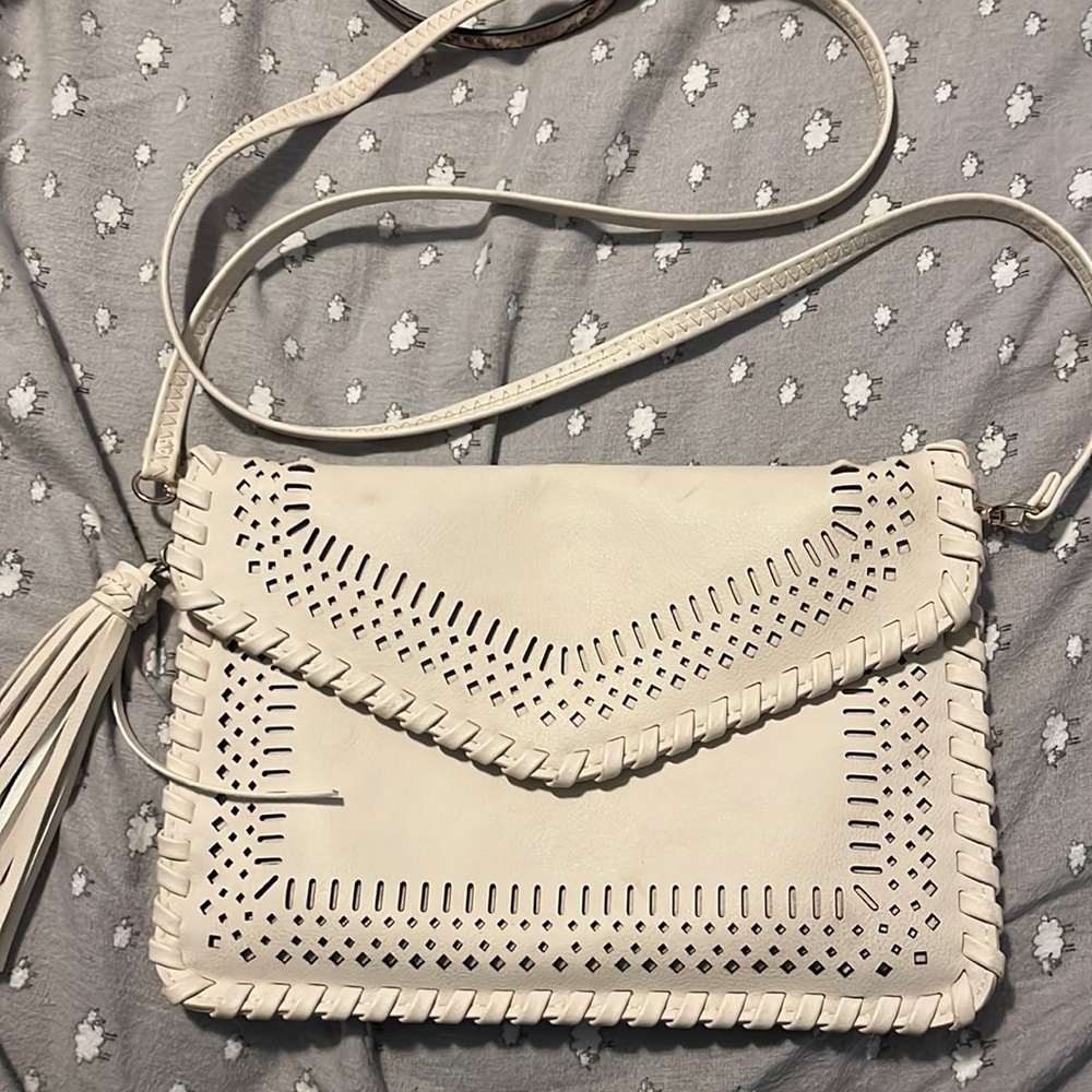 Cream crossbody